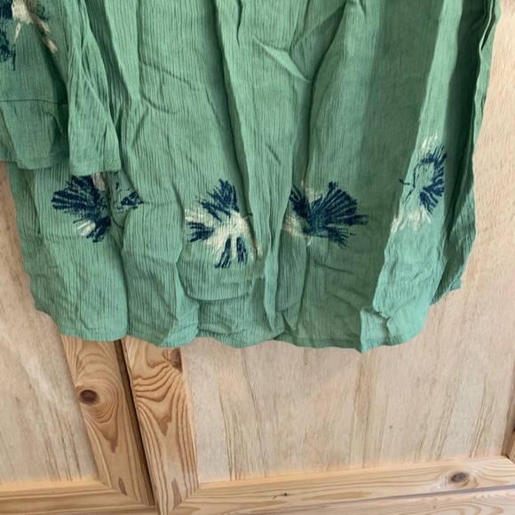 New W/Tags C.M. Shapes Green Sleeveless Top and Skirt Set Sz Large - Picture 2 of 6